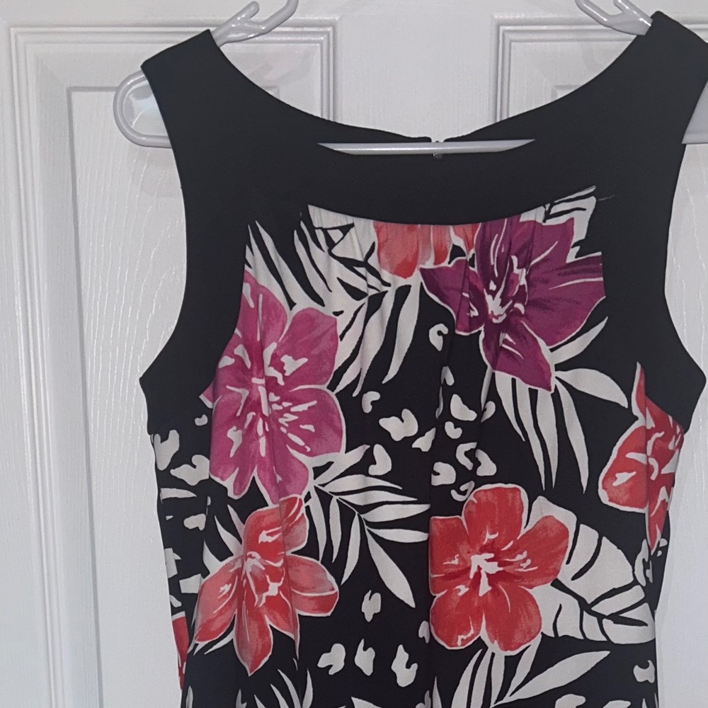 Floral black dress